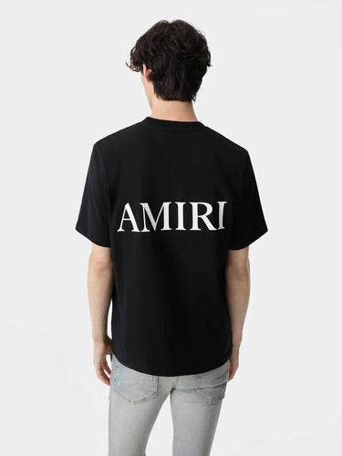 Amiri Hombre Barcelona Camiseta Logo Algodón color Negro sku 553-004613 02 - Foto 3