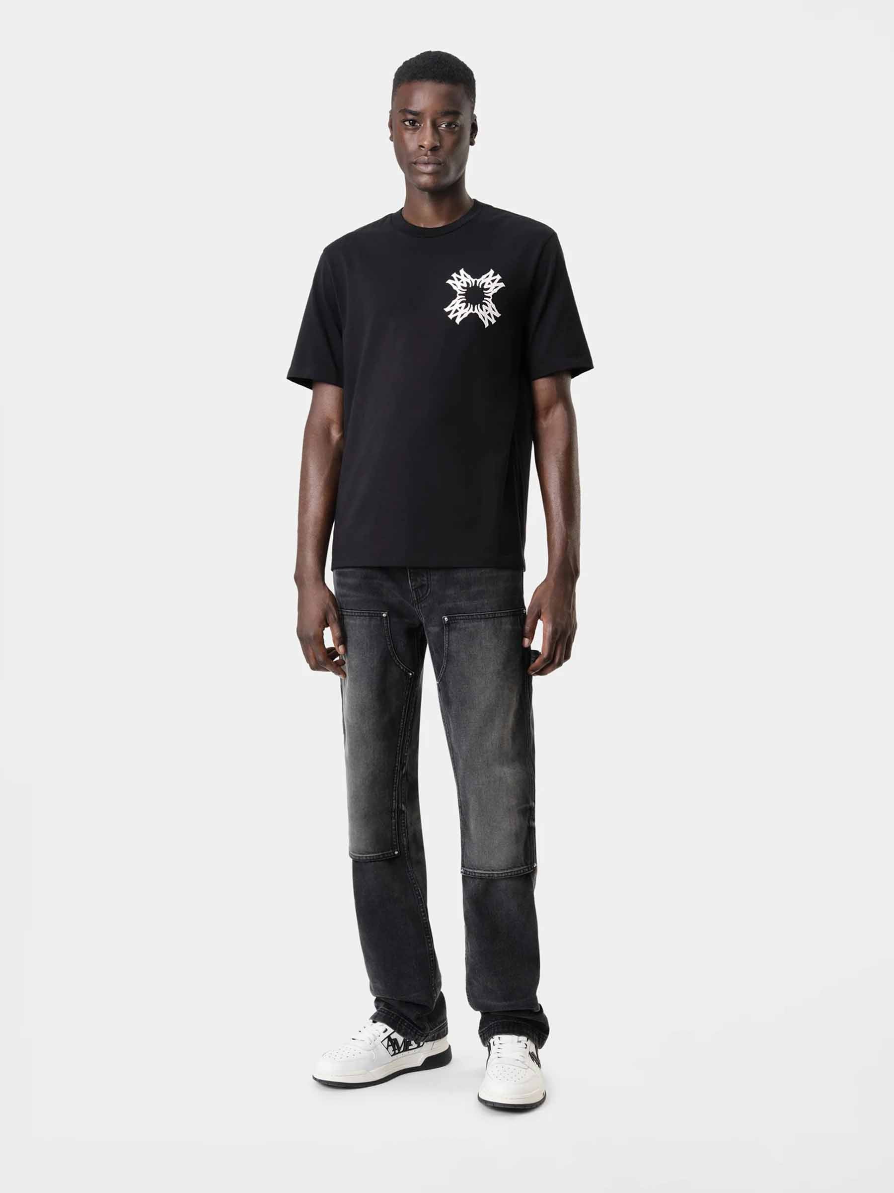 Amiri Hombre Barcelona Camiseta Cuello Redondo color Negro sku 553-004616 01 - Foto 2