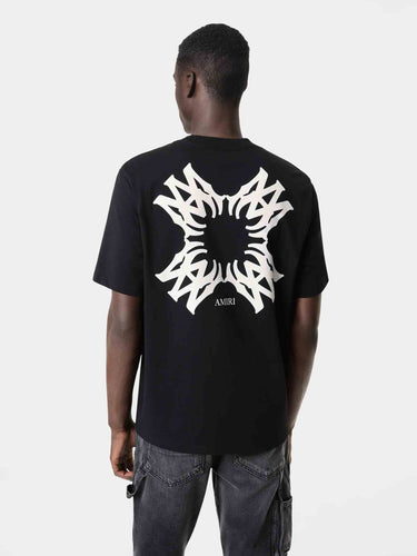 Amiri Hombre Barcelona Camiseta Cuello Redondo color Negro sku 553-004616 01 - Foto 3