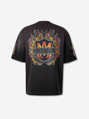 Amiri Hombre Barcelona Camiseta Cuello Redondo color Negro sku 553-004617 01 - Foto 2