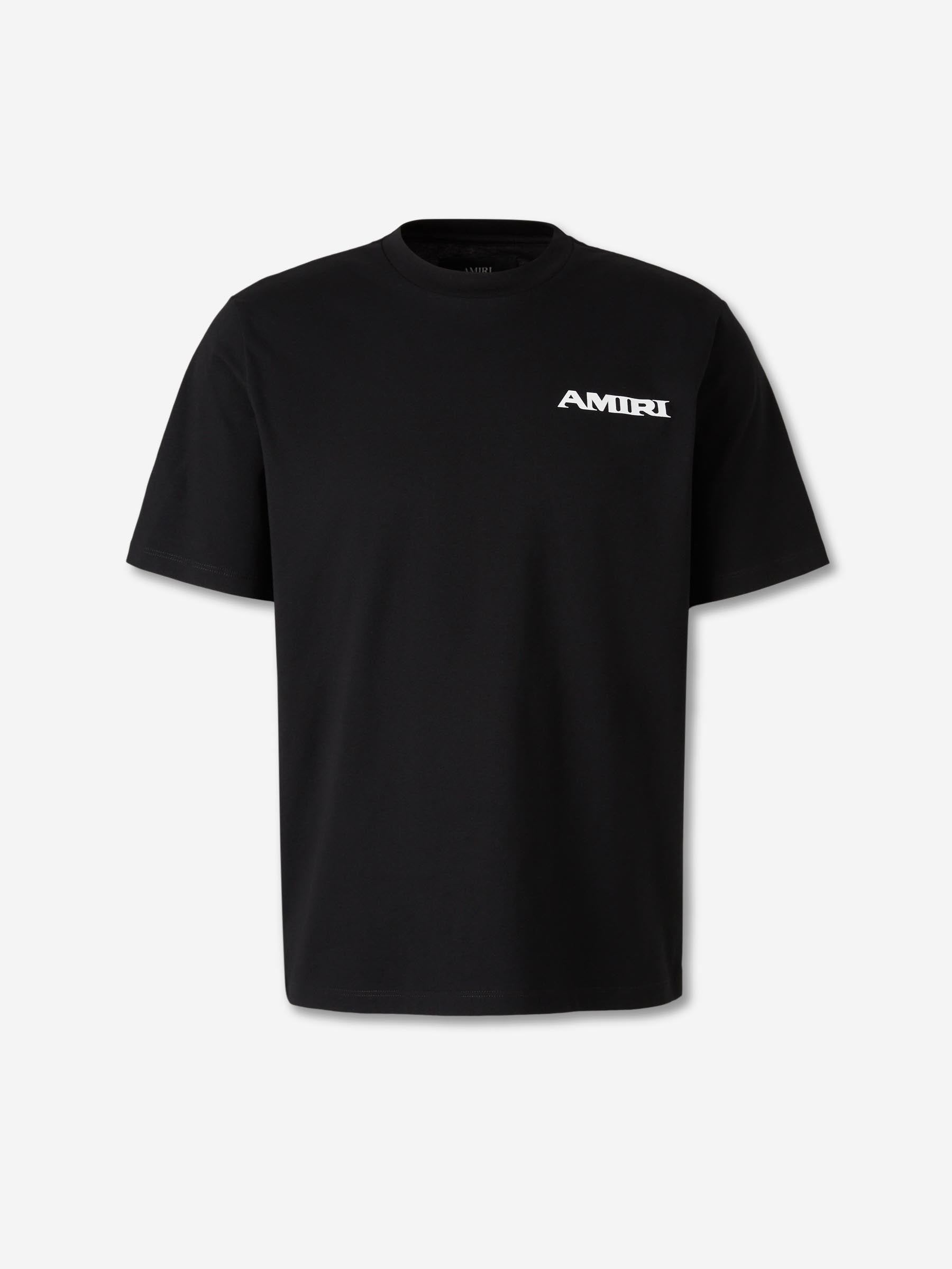 Amiri Hombre Barcelona Camiseta Cuello Redondo color Negro sku 553-004619 01 - Foto 1