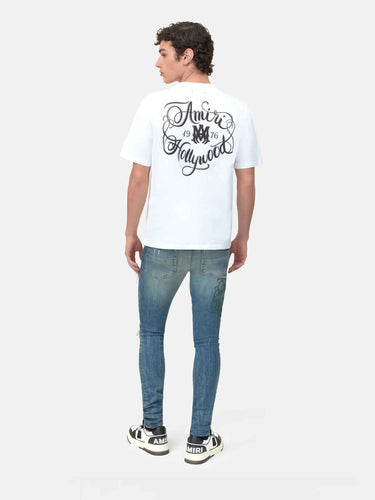 Amiri Hombre Barcelona Camiseta Cuello Redondo color Blanco sku 553-004620 02 - Foto 3