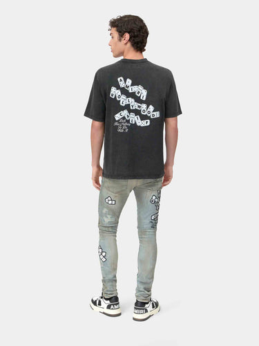 Amiri Hombre Barcelona Camiseta de algodón color Negro sku 553-004621 01 - Foto 3