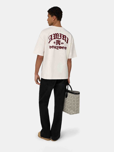 Amiri Hombre Barcelona Camiseta Hollywood Oversized color Marfil sku 553-004622 01 - Foto 3