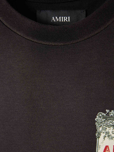 Amiri Hombre Barcelona Camiseta Chateau Stamp color Negro sku 553-004624 01 - Foto 3