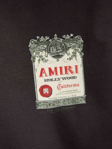 Amiri Hombre Barcelona Camiseta Chateau Stamp color Negro sku 553-004624 01 - Foto 4