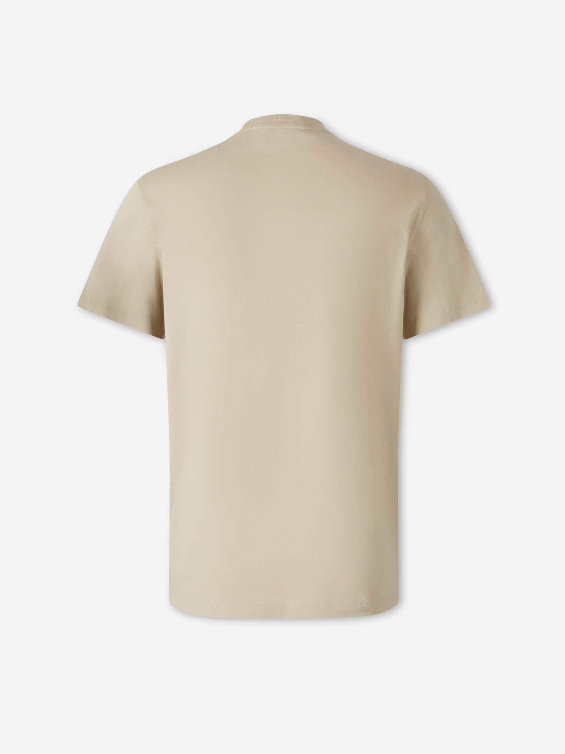 Moncler Hombre Barcelona Camiseta Cuello Redondo color Beige sku 553-004629 01 - Foto 2