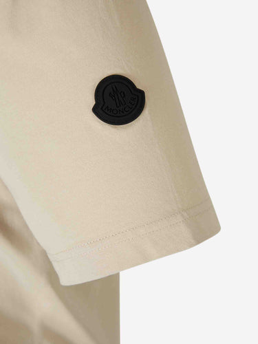 Moncler Hombre Barcelona Camiseta Cuello Redondo color Beige sku 553-004629 01 - Foto 5