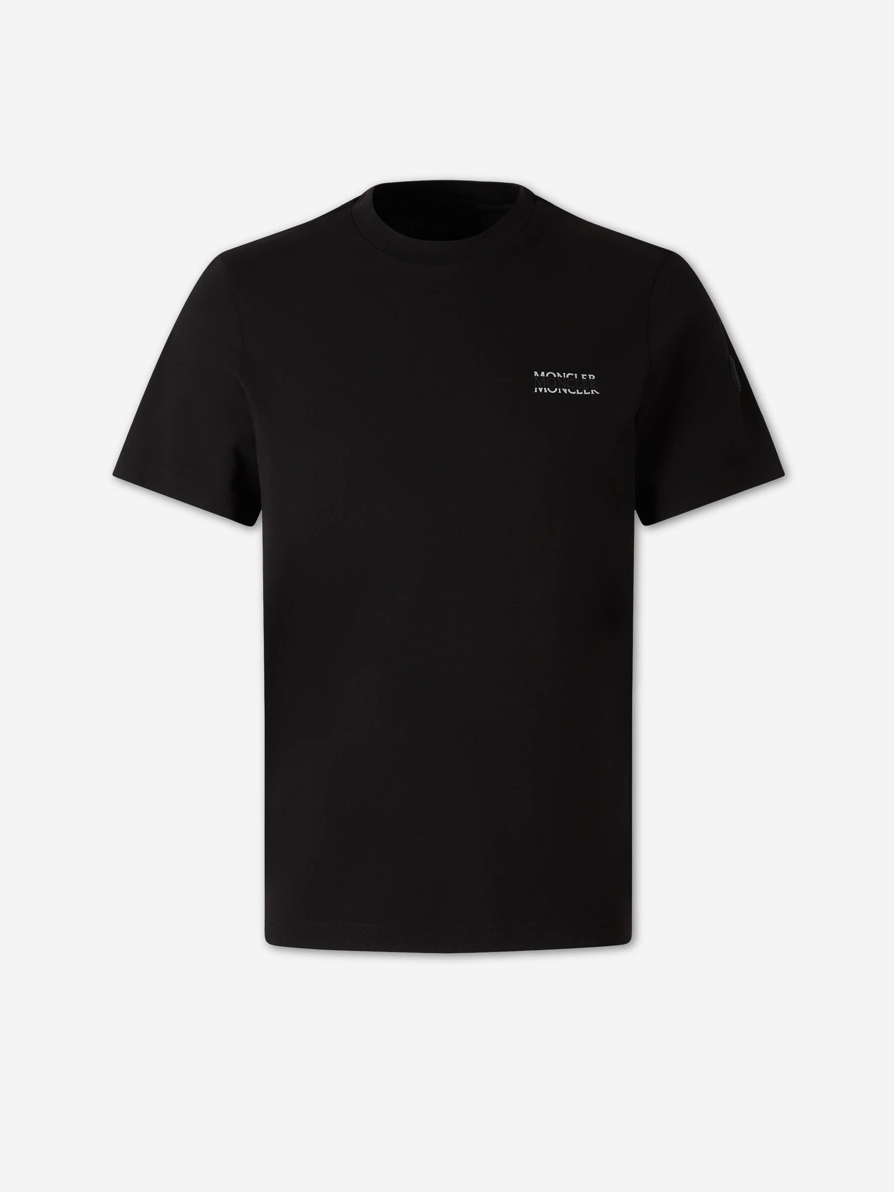 Moncler Hombre Barcelona Camiseta Cuello Redondo color Negro sku 553-004629 02 - Foto 1