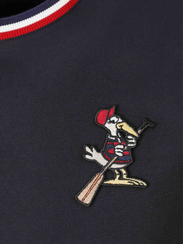 Moncler Hombre Barcelona Camiseta Cuello Redondo color Azul Noche sku 553-004630 01 - Foto 3