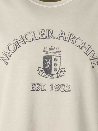Moncler Hombre Barcelona Camiseta Cuello Redondo color Crema sku 553-004631 01 - Foto 3