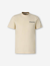 Moncler Hombre Barcelona Camiseta Cuello Redondo color Marfil sku 553-004632 01 - Foto 1