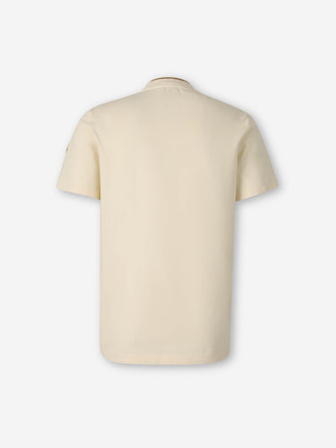 Moncler Hombre Barcelona Camiseta Cuello Redondo color Marfil sku 553-004632 01 - Foto 2