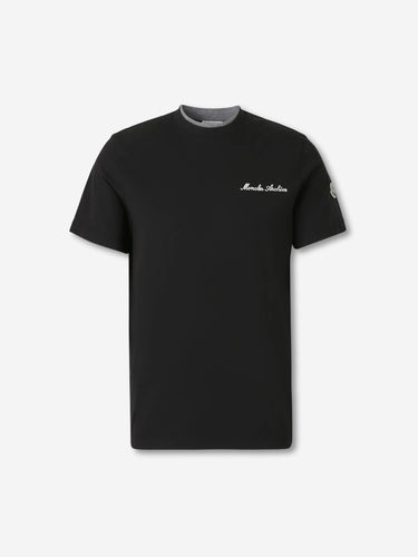 Moncler Hombre Barcelona Camiseta Cuello Redondo color Negro sku 553-004632 02 - Foto 1