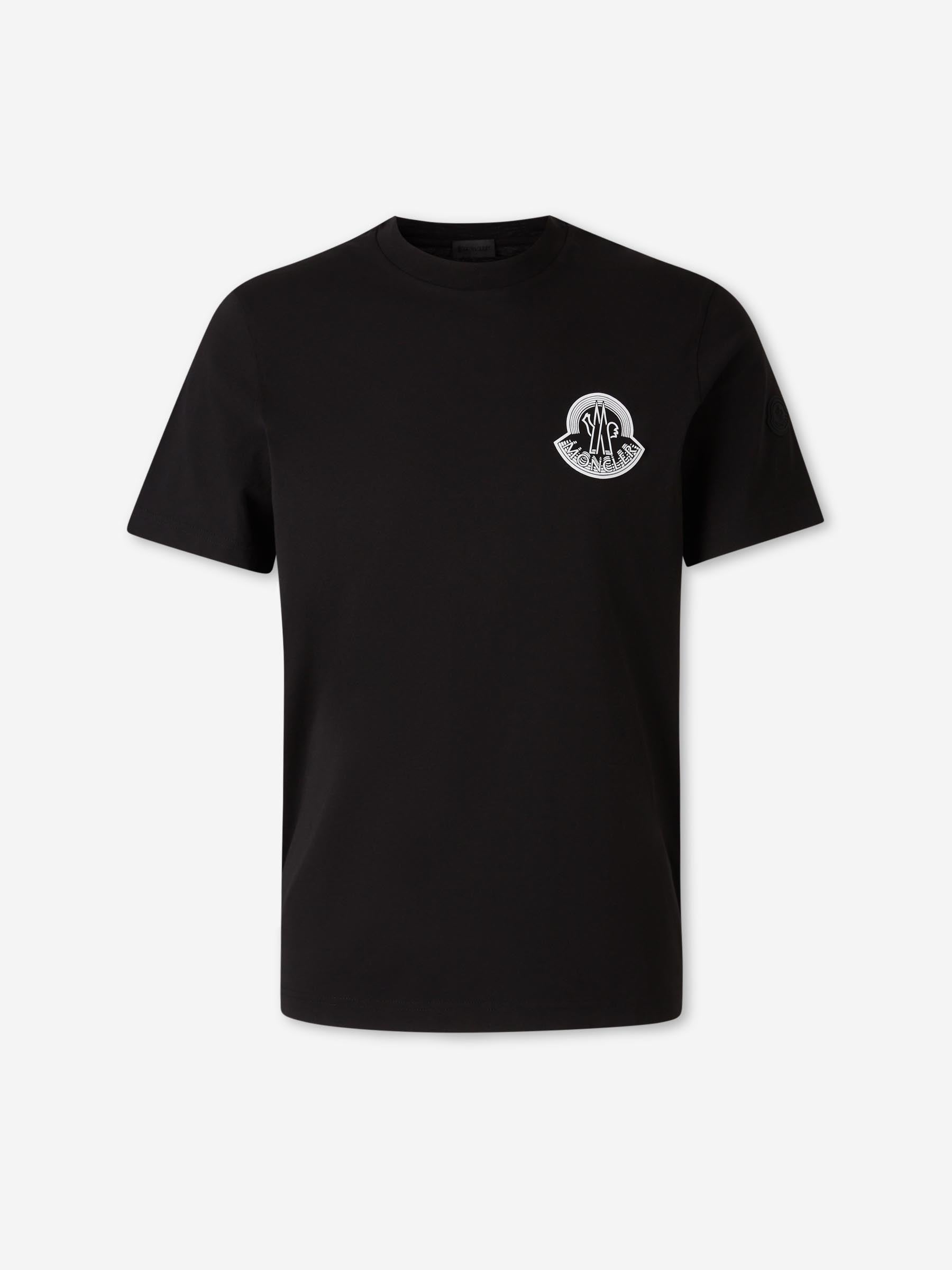 Moncler Hombre Barcelona Camiseta Cuello Redondo color Negro sku 553-004633 02 - Foto 1