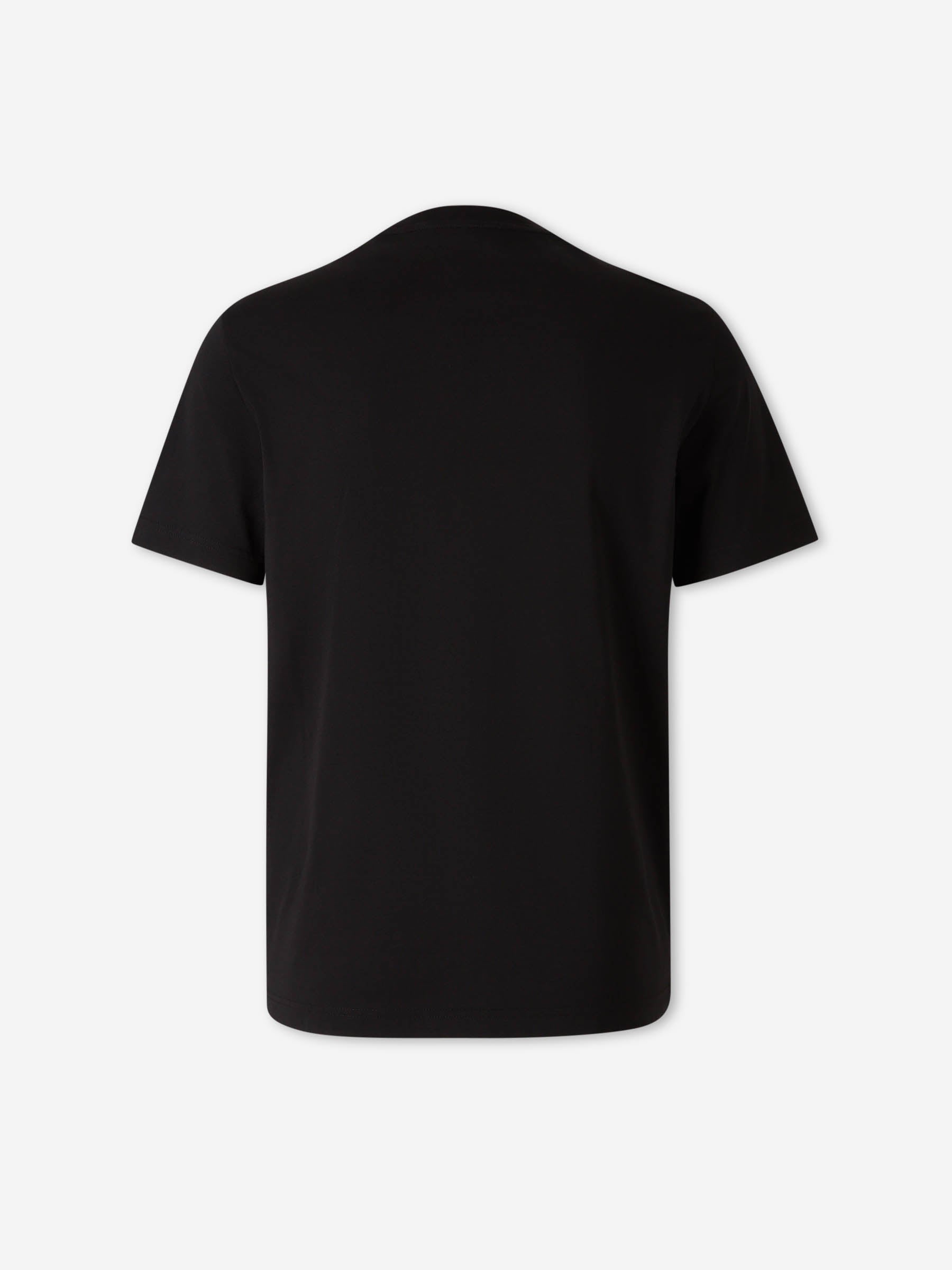 Moncler Hombre Barcelona Camiseta Cuello Redondo color Negro sku 553-004633 02 - Foto 2