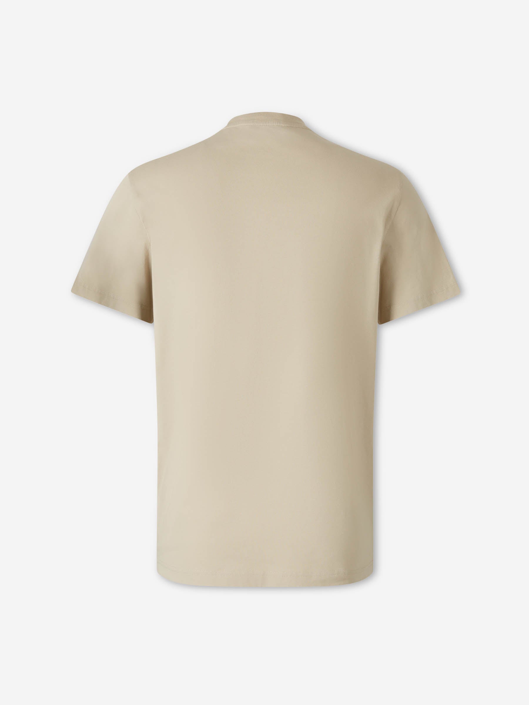 Moncler Hombre Barcelona Camiseta Cuello Redondo color Beige sku 553-004634 01 - Foto 2