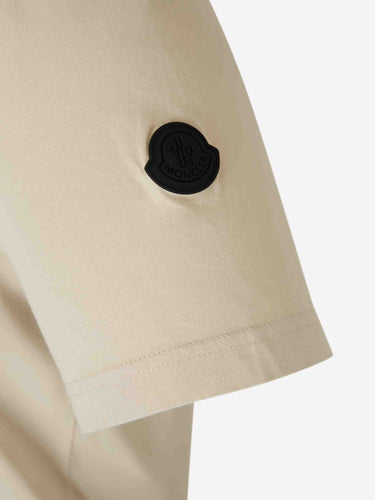 Moncler Hombre Barcelona Camiseta Cuello Redondo color Beige sku 553-004634 01 - Foto 5