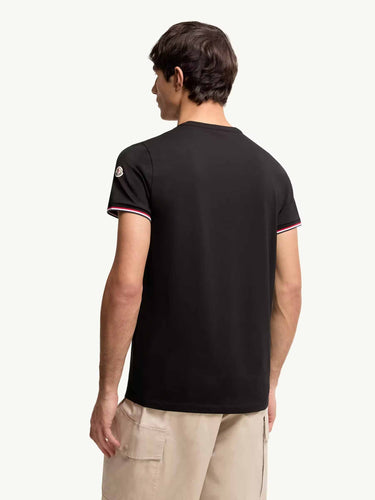 Moncler Hombre Barcelona Camiseta Cuello Redondo color Negro sku 553-004637 02 - Foto 3