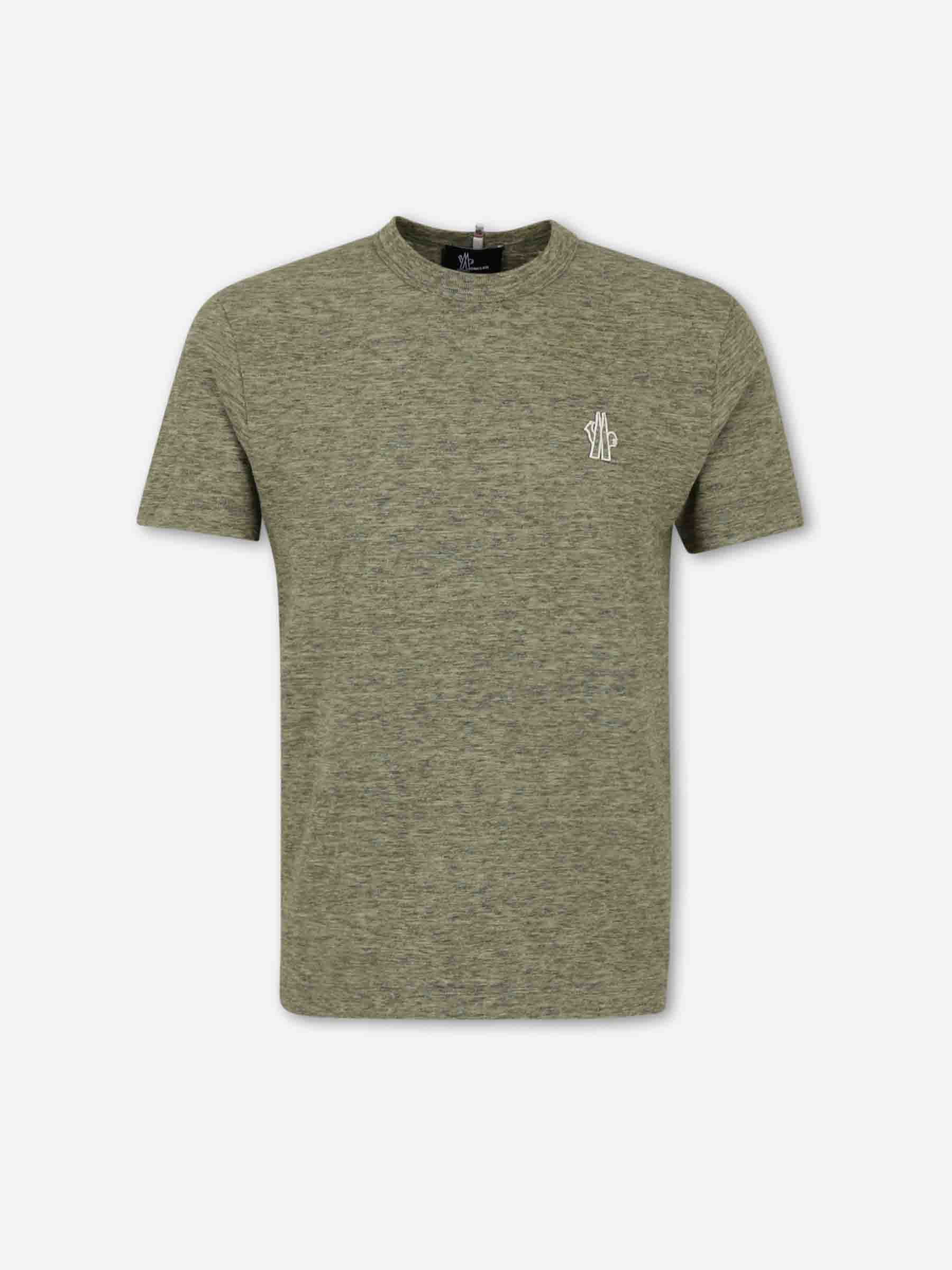 Moncler Grenoble Hombre Barcelona Camiseta Cuello Redondo color Verde Militar sku 553-004643 01 - Foto 1