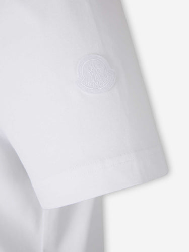 Moncler Hombre Barcelona Camiseta Cuello Redondo color Blanco sku 553-004647 01 - Foto 5
