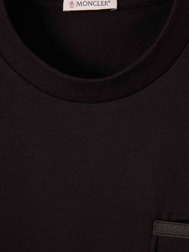 Moncler Hombre Barcelona Camiseta Cuello Redondo color Negro sku 553-004648 02 - Foto 3