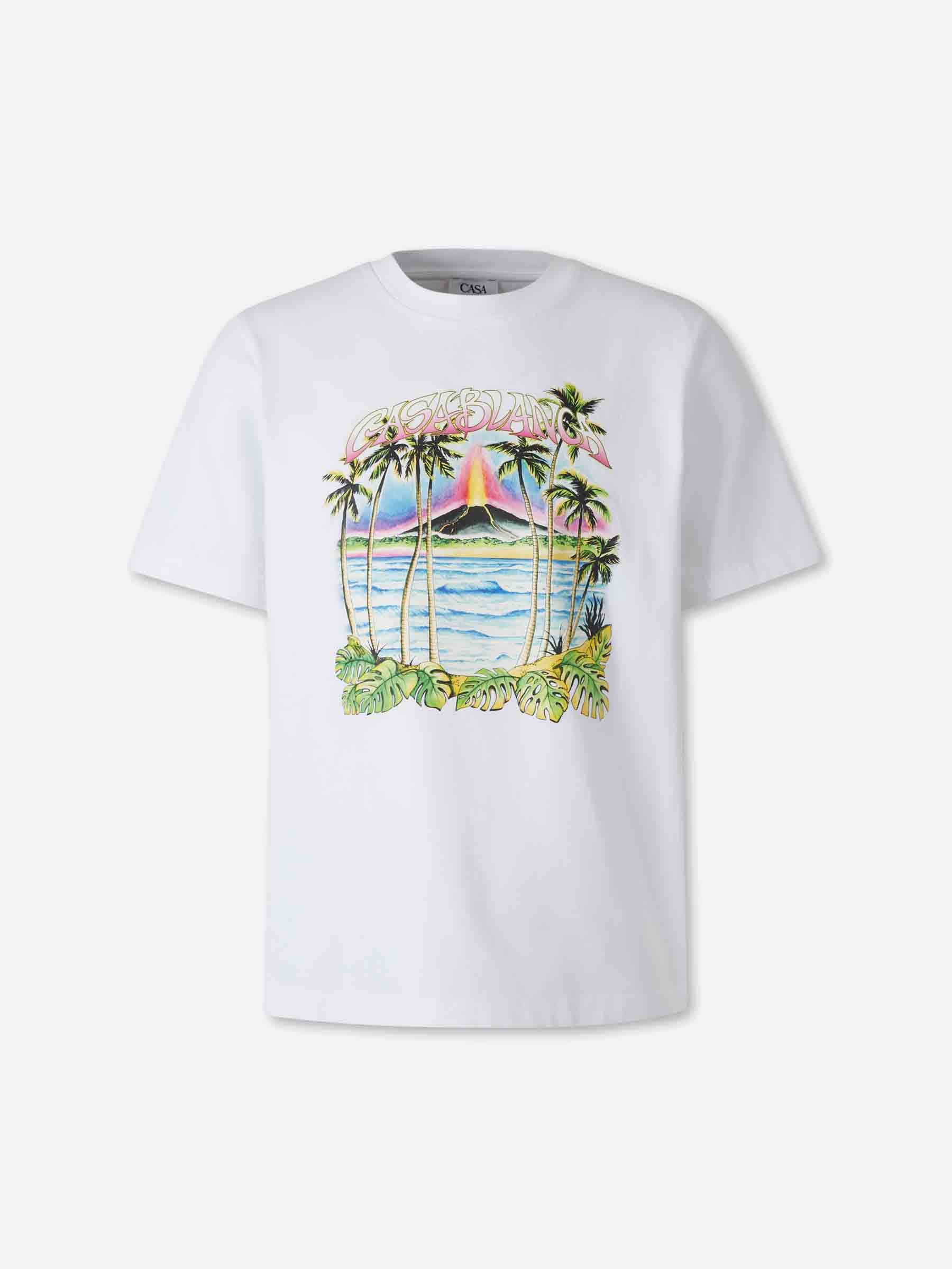 Casablanca Hombre Barcelona Camiseta Cuello Redondo color Blanco sku 553-004650 01 - Foto 1