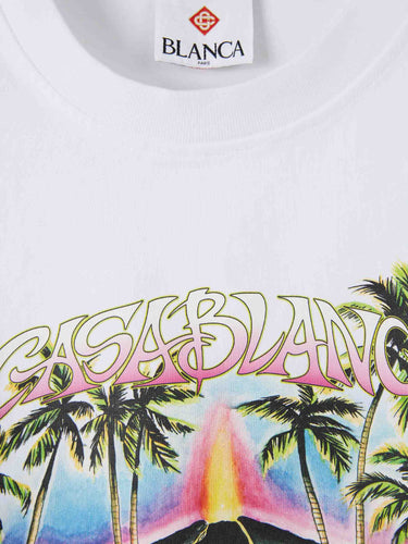 Casablanca Hombre Barcelona Camiseta Cuello Redondo color Blanco sku 553-004650 01 - Foto 3