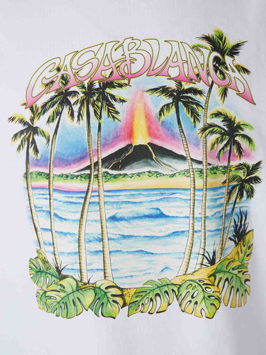 Casablanca Hombre Barcelona Camiseta Cuello Redondo color Blanco sku 553-004650 01 - Foto 4