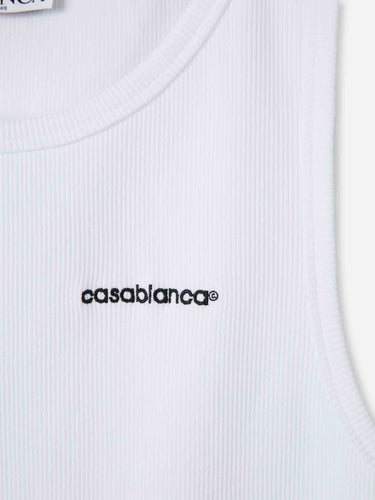 Casablanca Hombre Barcelona Camiseta Tirantes Canalé color Blanco sku 553-004659 01 - Foto 3