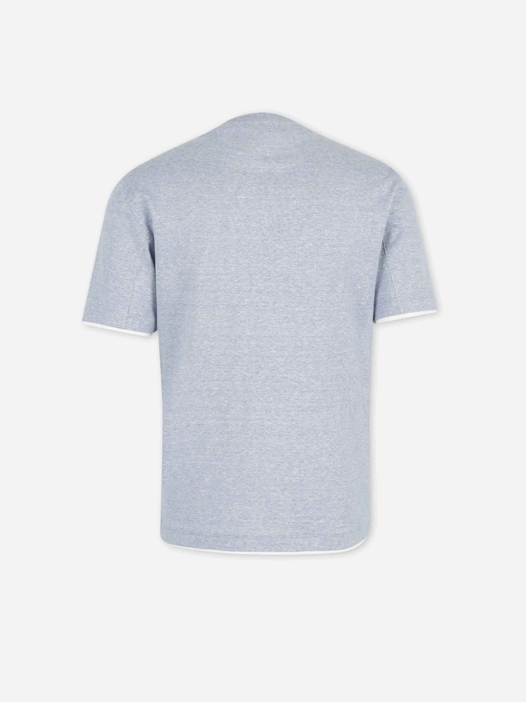 Brunello Cucinelli Hombre Barcelona Camiseta Cuello Redondo color Azul sku 553-004661 01 - Foto 2