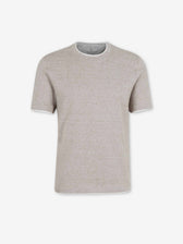 Brunello Cucinelli Hombre Barcelona Camiseta Cuello Redondo color Taupe sku 553-004661 02 - Foto 1