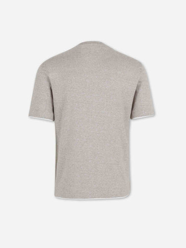 Brunello Cucinelli Hombre Barcelona Camiseta Cuello Redondo color Taupe sku 553-004661 02 - Foto 2