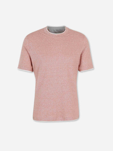 Brunello Cucinelli Hombre Barcelona Camiseta Cuello Redondo color Melocotón sku 553-004661 03 - Foto 1