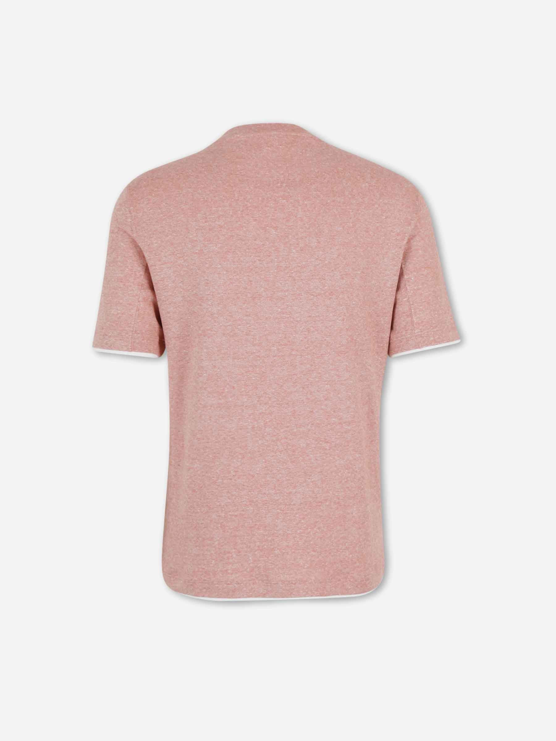 Brunello Cucinelli Hombre Barcelona Camiseta Cuello Redondo color Melocotón sku 553-004661 03 - Foto 2