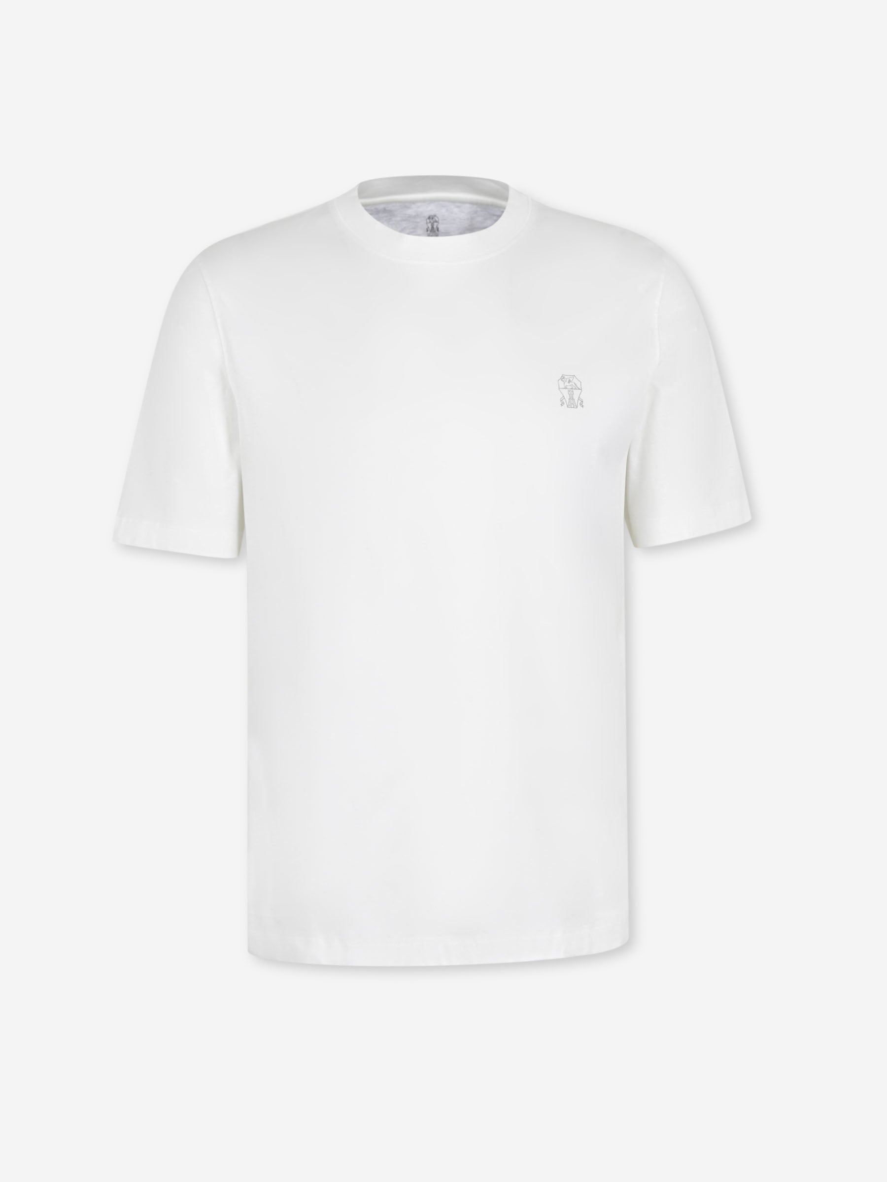 Brunello Cucinelli Hombre Barcelona Camiseta Cuello Redondo color Blanco sku 553-004662 01 - Foto 1