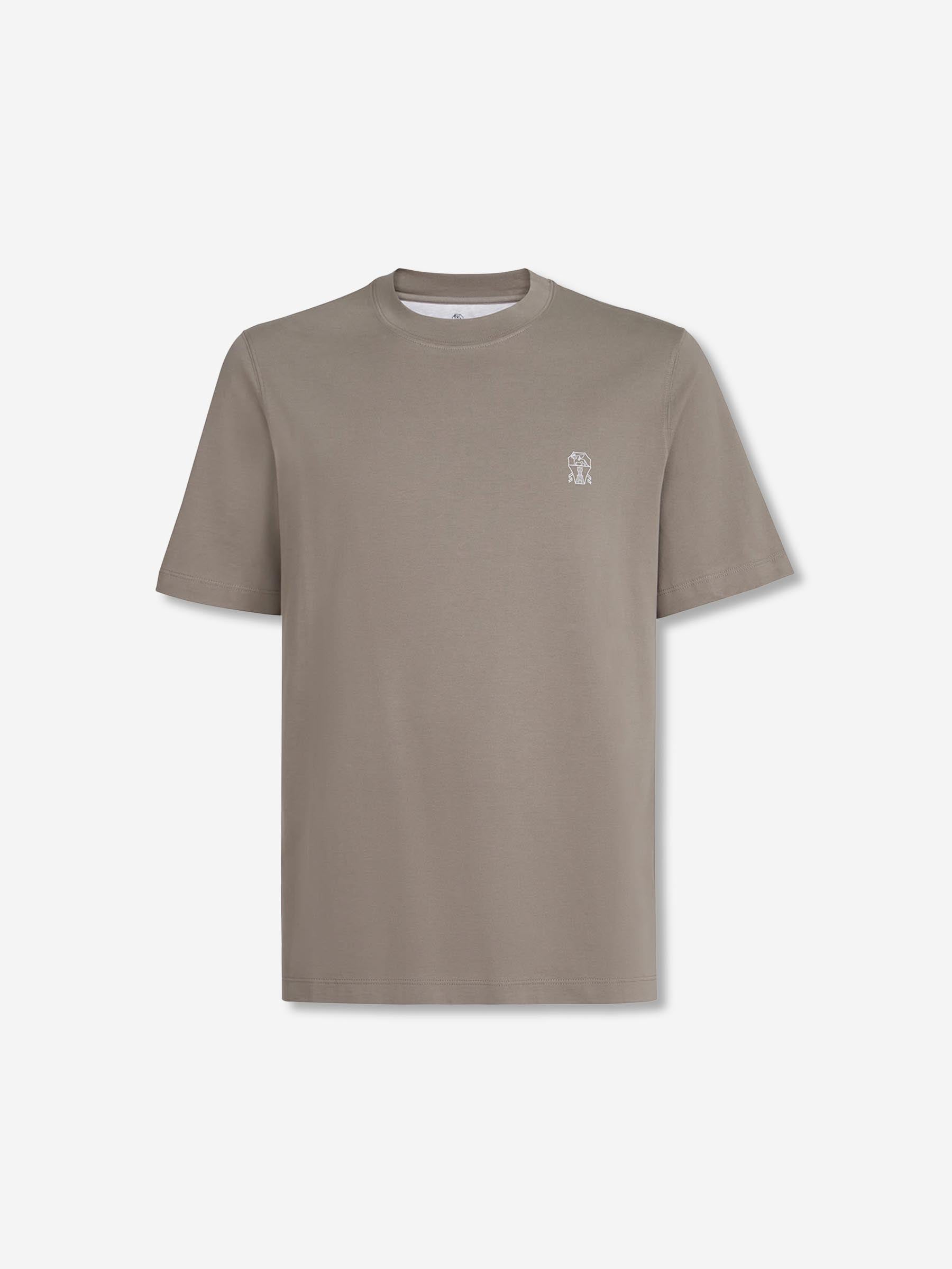 Brunello Cucinelli Hombre Barcelona Camiseta Manga Corta color Marfil sku 553-004662 02 - Foto 1