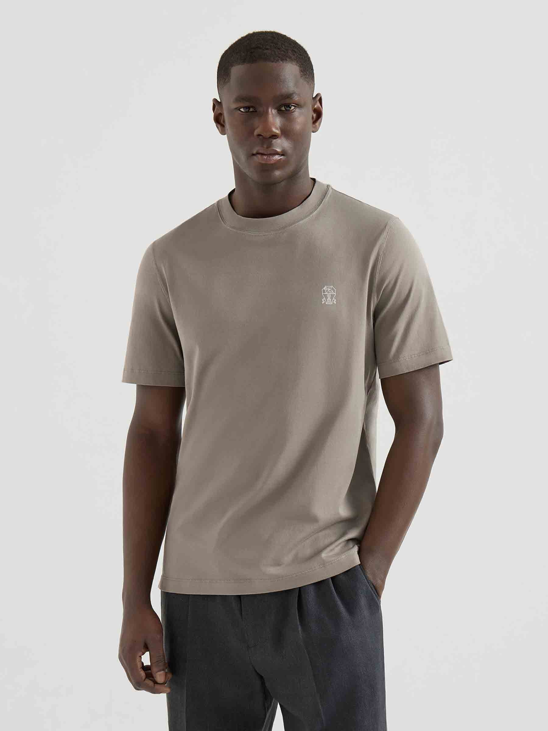 Brunello Cucinelli Hombre Barcelona Camiseta Manga Corta color Marfil sku 553-004662 02 - Foto 2