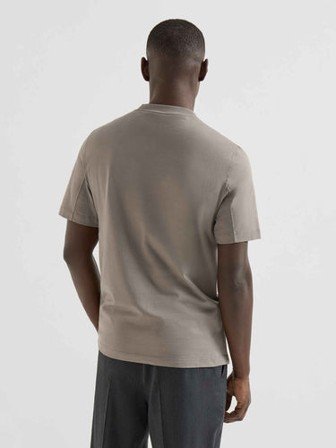 Brunello Cucinelli Hombre Barcelona Camiseta Manga Corta color Marfil sku 553-004662 02 - Foto 3