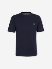 Brunello Cucinelli Hombre Barcelona Camiseta Manga Corta color Azul Marino sku 553-004662 03 - Foto 1