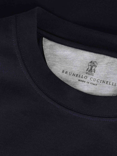 Brunello Cucinelli Hombre Barcelona Camiseta Manga Corta color Azul Marino sku 553-004662 03 - Foto 4