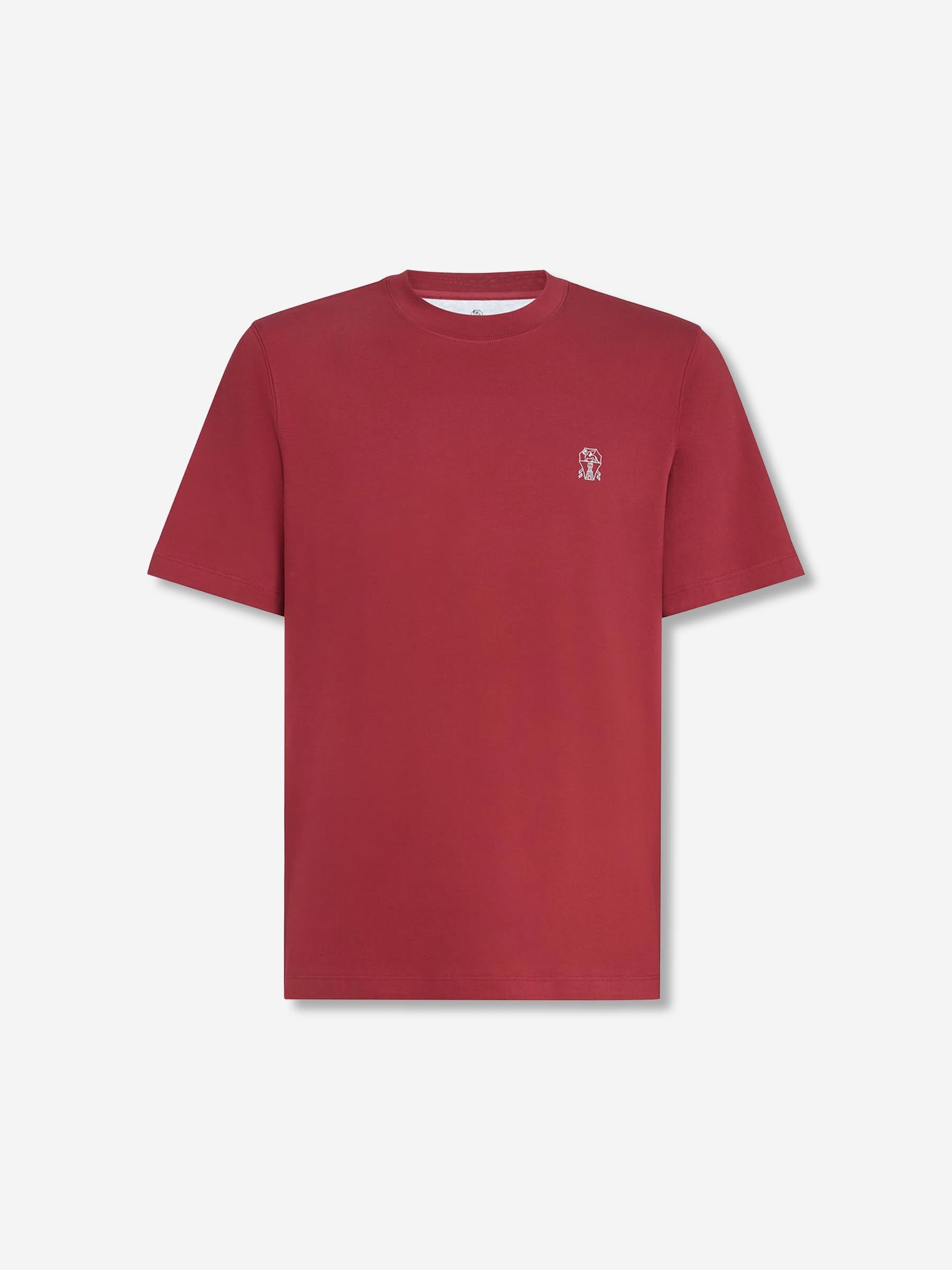Brunello Cucinelli Hombre Barcelona Camiseta Manga Corta color Rojo sku 553-004662 04 - Foto 1