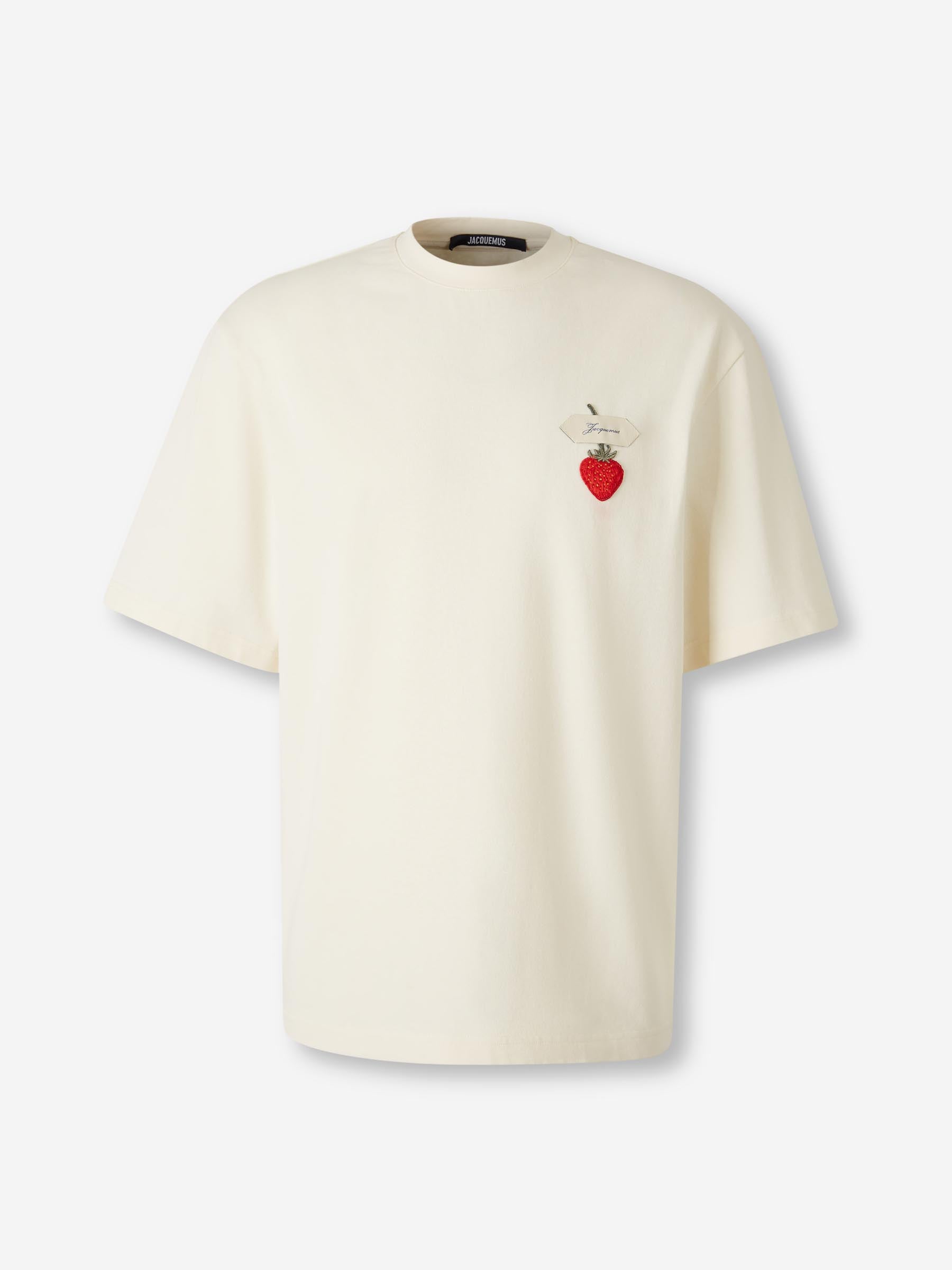 Jacquemus Hombre Barcelona Camiseta La Fraise color Crema sku 553-004665 01 - Foto 1