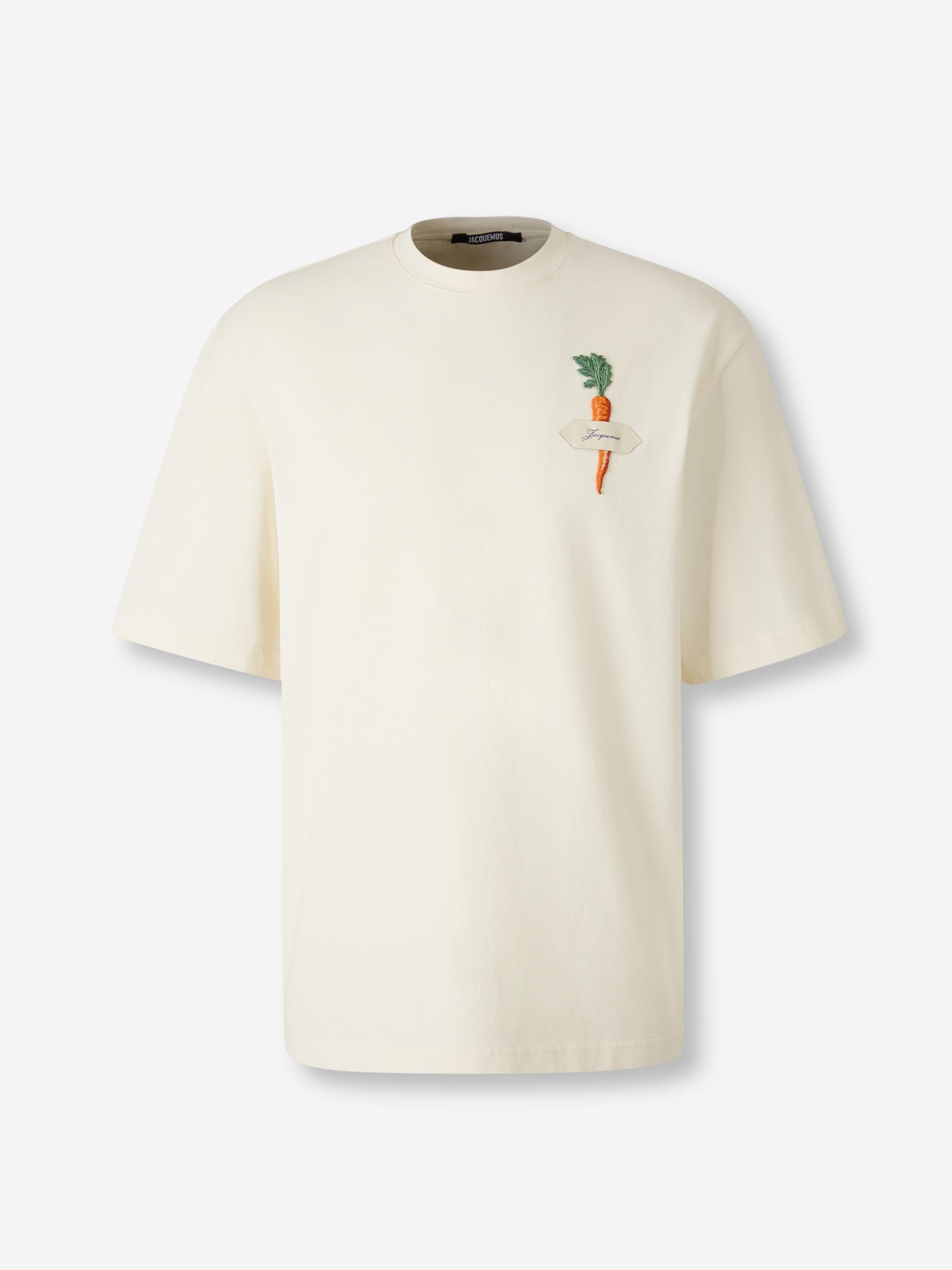 Jacquemus Hombre Barcelona Camiseta La Carotte color Crema sku 553-004666 01 - Foto 1