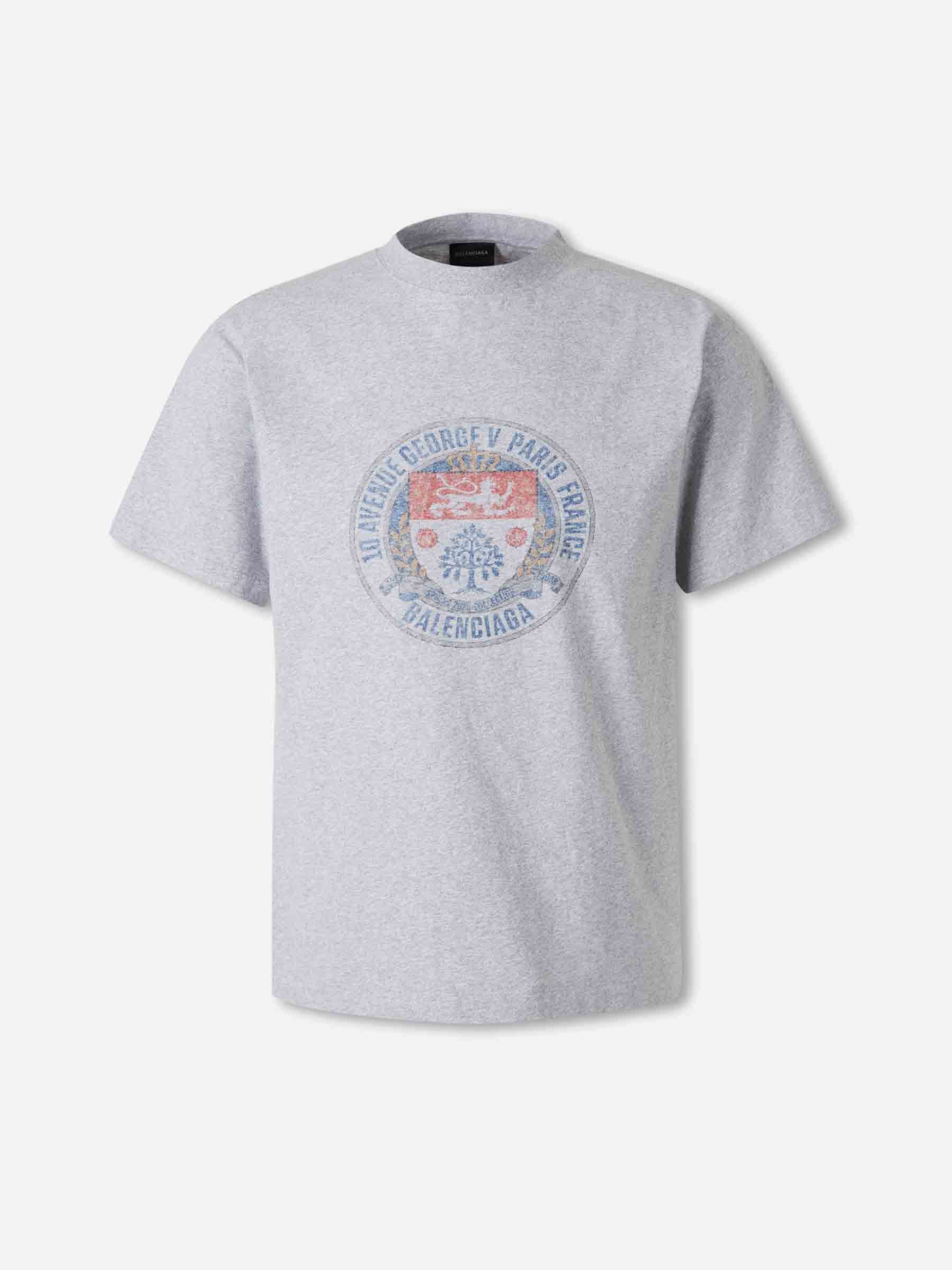 Balenciaga Hombre Barcelona Camiseta Cuello Redondo color Gris sku 553-004669 01 - Foto 1