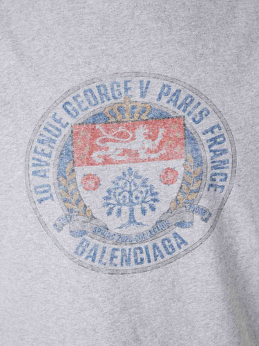 Balenciaga Hombre Barcelona Camiseta Cuello Redondo color Gris sku 553-004669 01 - Foto 4