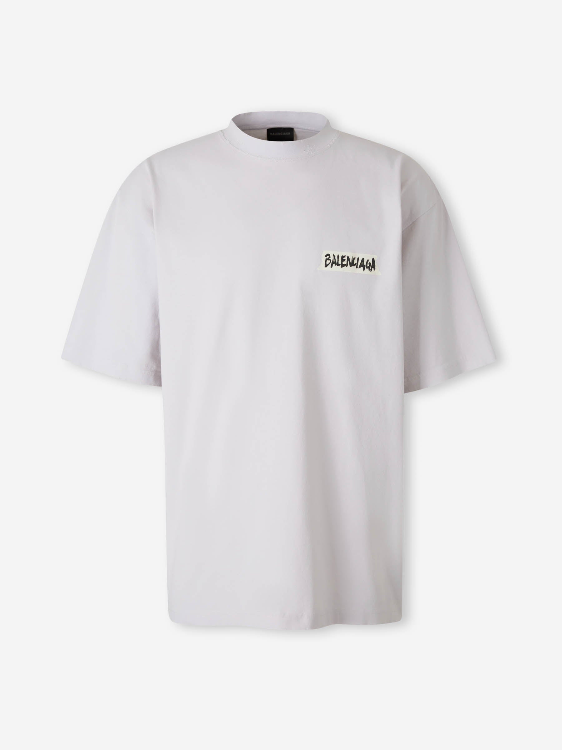 Balenciaga Hombre Barcelona Camiseta Cuello Redondo color Marfil sku 553-004670 01 - Foto 1