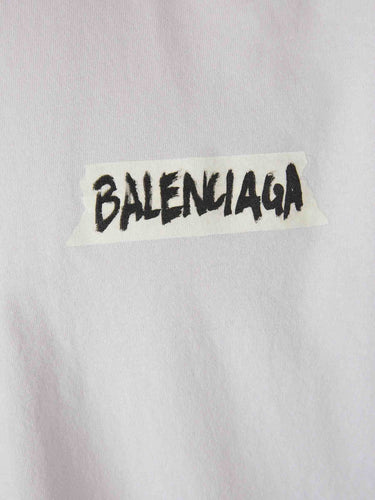 Balenciaga Hombre Barcelona Camiseta Cuello Redondo color Marfil sku 553-004670 01 - Foto 4