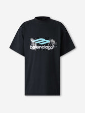 Balenciaga Hombre Barcelona Camiseta Cuello Redondo color Negro sku 553-004672 01 - Foto 1