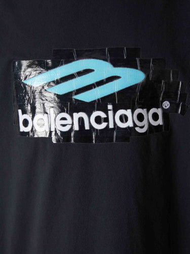 Balenciaga Hombre Barcelona Camiseta Cuello Redondo color Negro sku 553-004672 01 - Foto 4